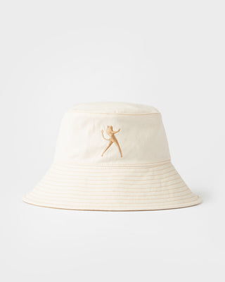 Womens Crush Reversible Bucket Hat in Light Khaki