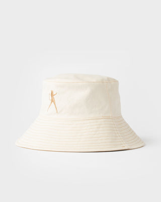 Womens Crush Reversible Bucket Hat in Light Khaki