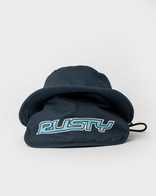 Mens Carbon Bucket Hat in Navy Blue