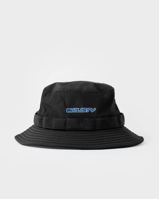 Mens Stringer Bucket Hat in Black