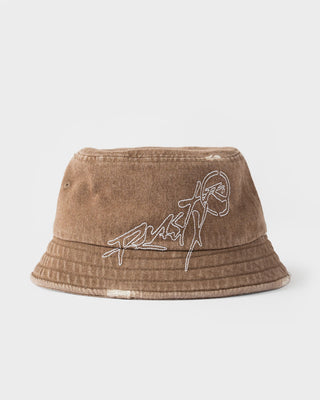 Mens Hoodus Bucket Hat in Pinecone