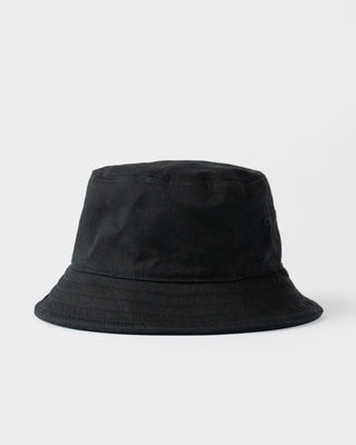 Mens Black List Reversible Bucket Hat in Black