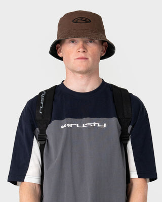 Mens Scream Reversible Bucket Hat in Black