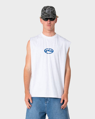 Man wearing Turbo Muscle in Ecru Marle