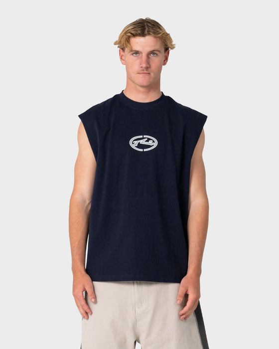 man-wearing-turbo-muscle-in-navy-blue