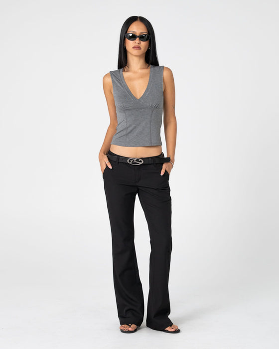 woman-wearing-finance-mummy-low-rise-suit-pant-in-black-2