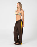 Rag Stripe Wide Leg Mesh Pant