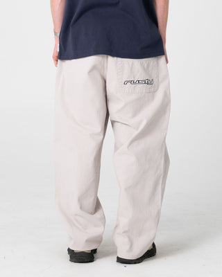 Man wearing Flip Daddy Elastic Pant in Stone