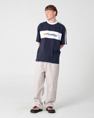 Man wearing Flip Daddy Elastic Pant in Stone