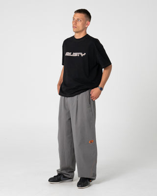 Man wearing Bullistic Elastic Pant in Steel