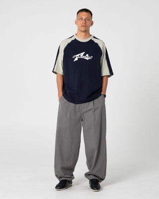 Man wearing Bullistic Elastic Pant in Steel
