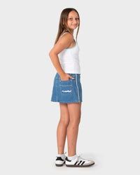 Flip Girl Mini Denim Skirt