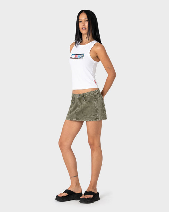 woman-wearing-alley-low-rise-denim-mini-skirt-in-savanna