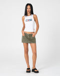 Alley Low Rise Denim Mini Skirt