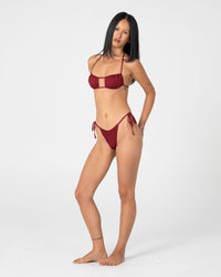 Cedar Side Tie Cheeky Bikini Bottom