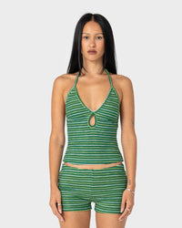 Emma Cut Out Halter Neck Top