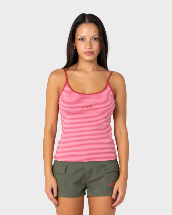 woman-wearing-candy-cami-singlet-in-pink-red-stripe