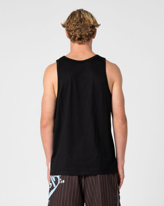 man-wearing-fragment-tank-in-black