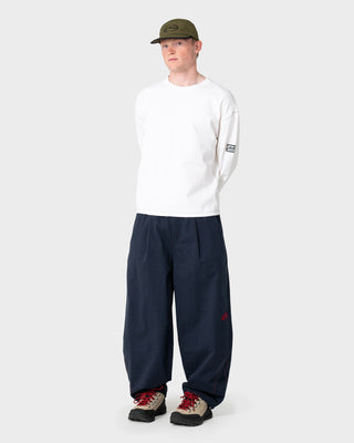 Man wearing Slack Jack Long Sleeve Heavy Tee in White