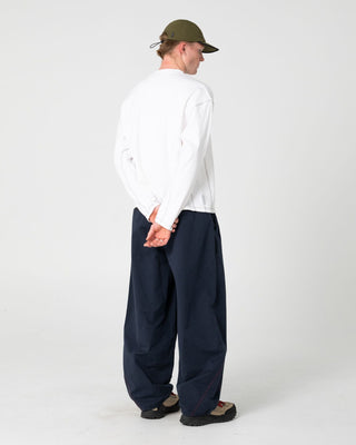 Man wearing Slack Jack Long Sleeve Heavy Tee in White