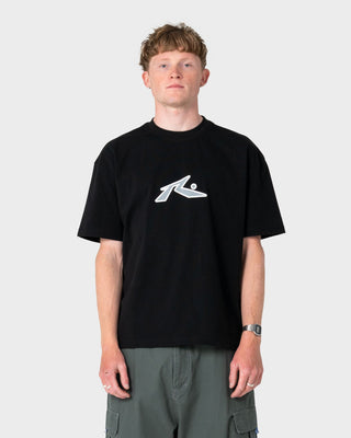 Man wearing Razor Short Sleeve Tee in Black