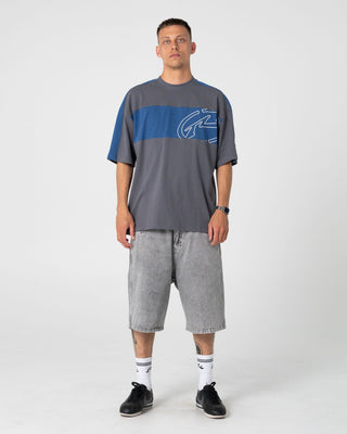 Man wearing Kill Switch Short Sleeve Tee in Steel