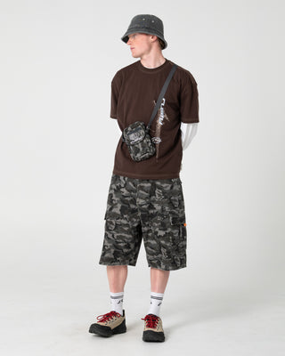 Man wearing Morning Glory Short Sleeve Tee in Java