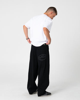 Man wearing Morning Glory Short Sleeve Tee in White