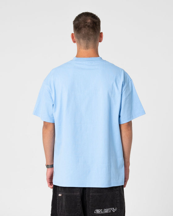 man-wearing-fragment-short-sleeve-tee-in-sky-blue