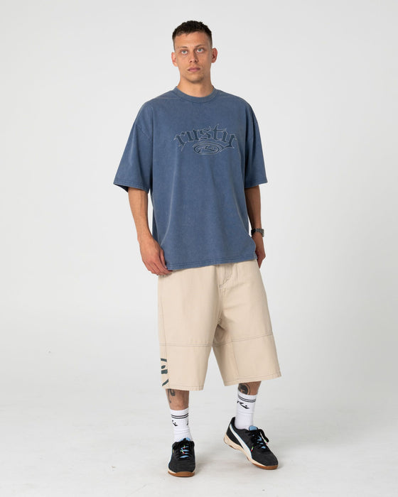 man-wearing-smacko-short-sleeve-tee-in-atlantic-blue