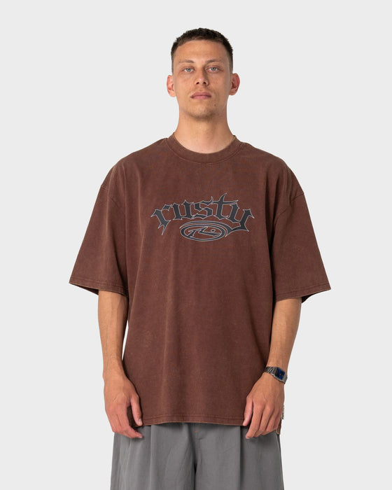 man-wearing-smacko-short-sleeve-tee-in-pinecone