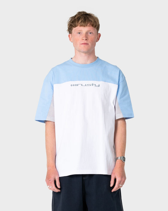 man-wearing-genetika-short-sleeve-tee-in-white