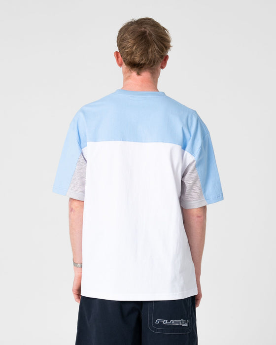 man-wearing-genetika-short-sleeve-tee-in-white