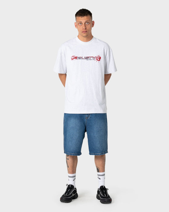man-wearing-four-by-four-short-sleeve-tee-in-ecru-marle