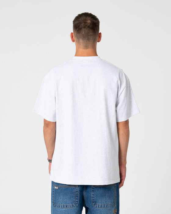 man-wearing-four-by-four-short-sleeve-tee-in-ecru-marle