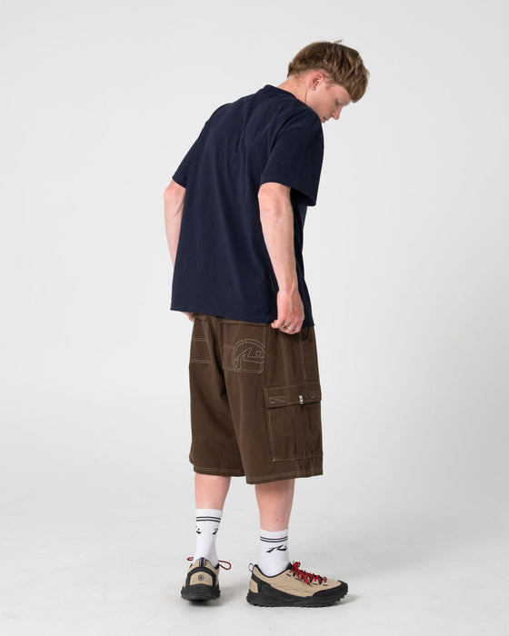 man-wearing-four-by-four-short-sleeve-tee-in-navy-blue