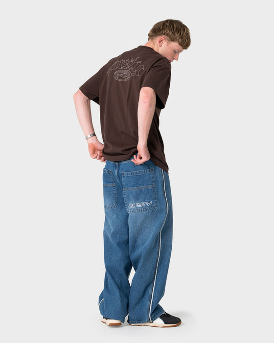 man-wearing-sack-race-short-sleeve-tee-in-java