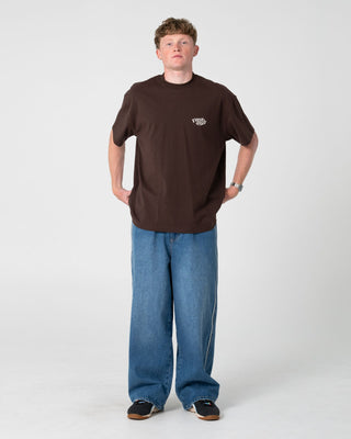 Man wearing Sack Race Short Sleeve Tee in Java