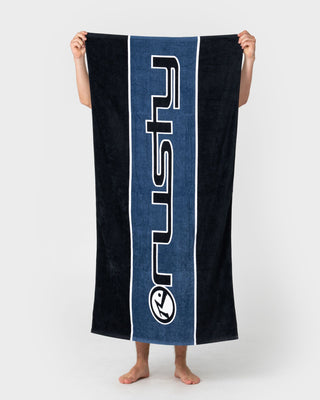 Mens Black Tide Towel in Black