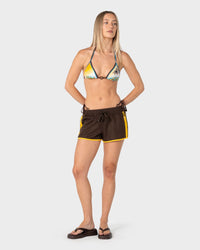 Rag Stripe Mesh Booty Short