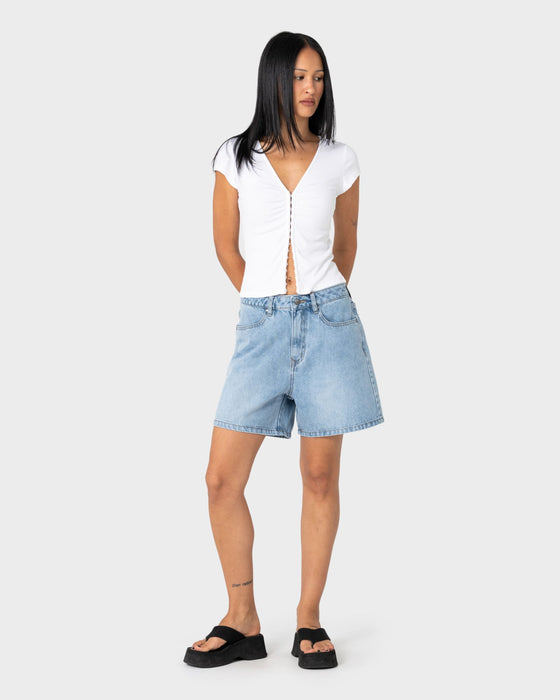woman-wearing-cyprus-high-denim-short-2-0-in-blasted-true-blue