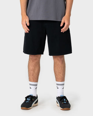 Man wearing Rumble Elastic Short in Black