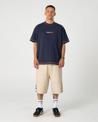 Slapon Panel Baggy Short