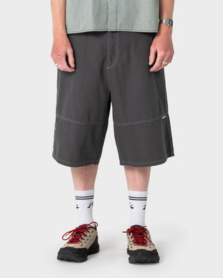 Man wearing Slapon Panel Short in Steel