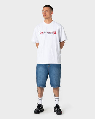 Man wearing Larry Jort in Blasted Middy Blue