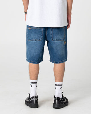 Man wearing Larry Jort in Blasted Middy Blue