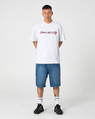 Man wearing Larry Jort in Blasted Middy Blue