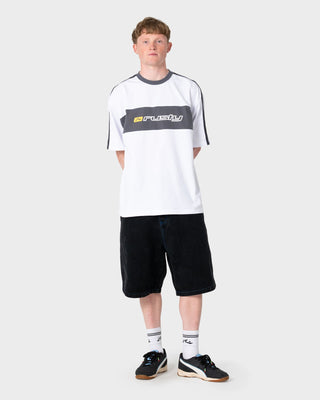 Man wearing Redemption 2.0 Jort in Black Out