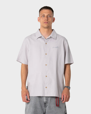 Man wearing Diego Short Sleeve Shirt in Ultimate Grey