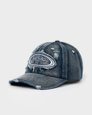 Denim Orbit 6 Panel Cap in Blasted Middy Blue